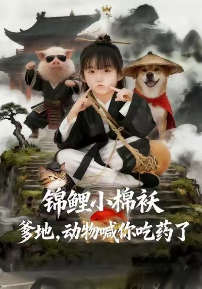 锦鲤小棉袄爹地，动物喊你吃药了（50集）维尼&张宸彬 高清完整版